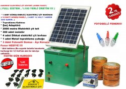 GÜNEŞ ENERJİLİ ELEKTRİKLİ ÇİT SETİ (JUMBO PAKET)